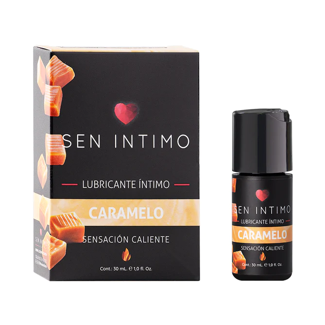 Lubricante vaginal sensación caliente caramelo x 30 ml Pecados Sex