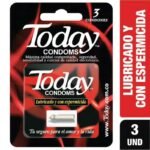 Condones Today Lubricado con Espermicida X 3