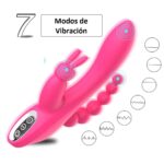 Vibrador triple estimulantes, Ano, Vaginal y clitoris