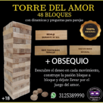 Torre del amor, 48 bloques + obsequio. ORIGINAL