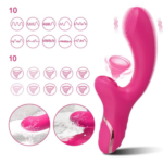 Vibrador con succion 10 ritmos de succion y vibracion