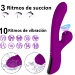 Vibrador, succionador, se calienta en la punta