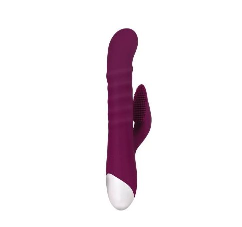 Vibrador deluxe, con estiumulador de clitoris 2 motores