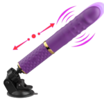 Vibrador de empuje recargable con chupa removible